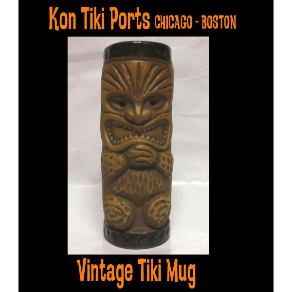 Vintage Tiki Mug ティキ マグ Kon Tiki Ports Chicago 60s...