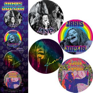 ジャニス ジョプリン バッジ 4Pセット Janis Joplin 正規品 ロックTシャツ関連