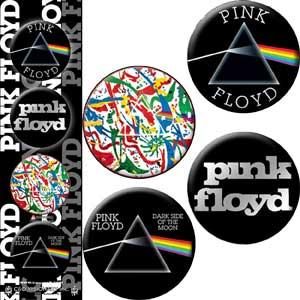 ピンク フロイド バッジ 4p セット Pink Floyd 正規品 ロックTシャツ バンドTシャツ