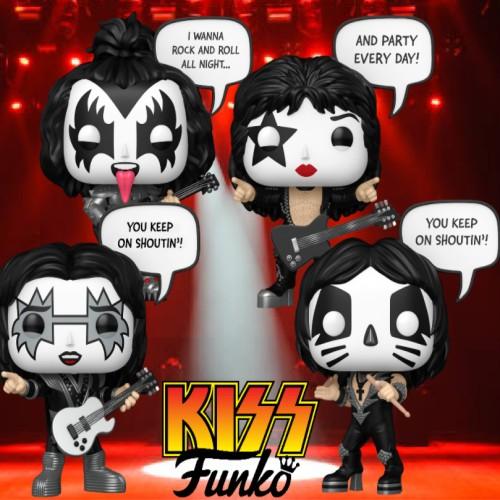 キッス フィギュア 4体セット KISS Rock and Roll All Nite Pop! S...