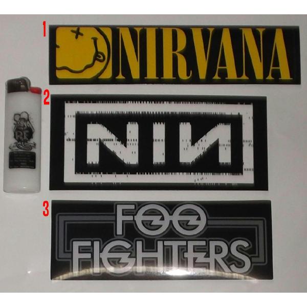 オルタナティヴ ロック ステッカー 正規品 NIRVANA Nine Inch Nails Foo ...