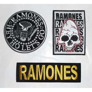 ラモーンズ ワッペン パッチ RAMONES 正規品 ロックTシャツバンドTシャツ｜mumbles
