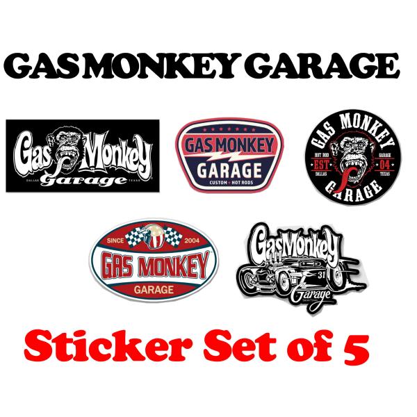 ガス モンキー ガレージ ステッカー 5p パック Gas Monkey Garage Sticke...