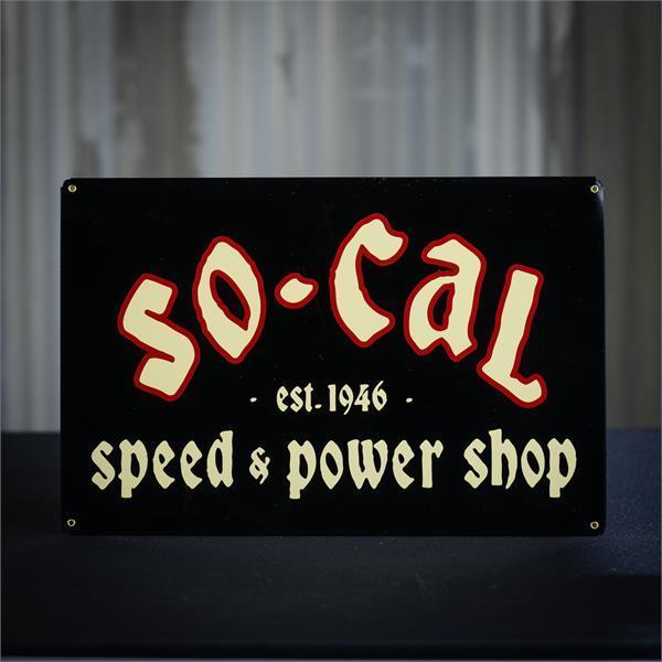 ソー キャル スピード ショップ ティン サイン 看板 So-Cal Speed Shop Tin ...