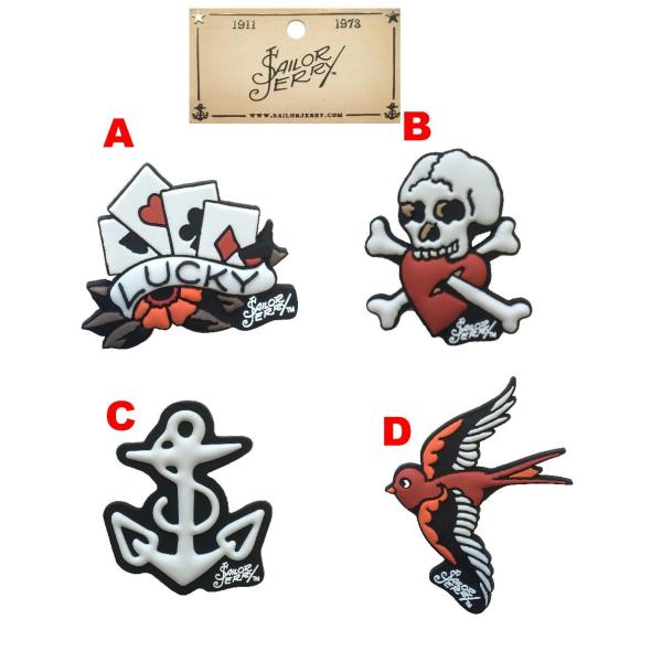 セーラー・ジェリー Sailor Jerry マグネット Skull, LUCKY, Anchor,...