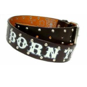 ラッキー13 LUCKY13 レザーベルト Born To Lose 茶