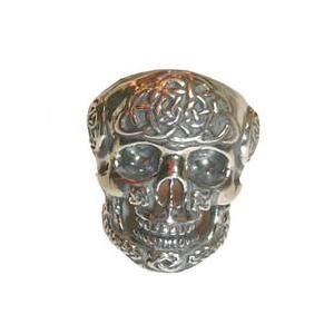 タトゥー・スカル Tattooed Skull シルバーリング 指輪 刺青骸骨