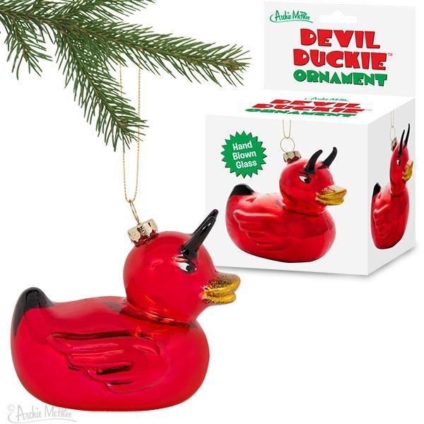 デビル ダッキー オーナメント 赤! DEVIL DUCKIE クリスマス ツリー TOY 雑貨