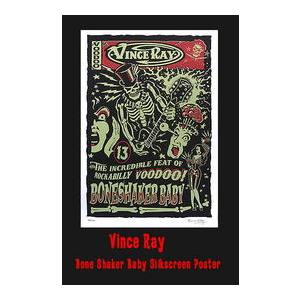 ヴィンス レイ シルクスクリーン ポスター 蓄光 Vince Ray Glow in the DAR...
