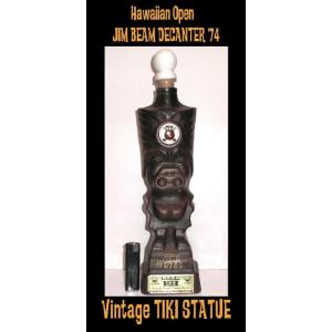 Tiki ティキ デカンター Jim Beam ハワイアン オープン ボトル - B 1974年 V...