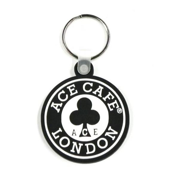 エース カフェ ロンドン サークル ラバー キーホールダー ACE CAFE LONDON 正規品 ...