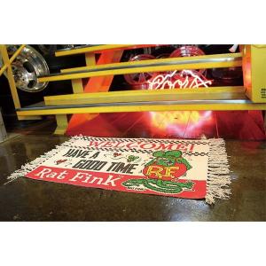 ラット フィンク ラグ フロア マット RAT FINK 正規品 部屋,玄関に｜mumbles