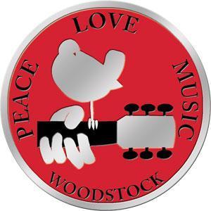 ウッドストック ステッカー WOODSTOCK Round Metal 正規品 STICKER