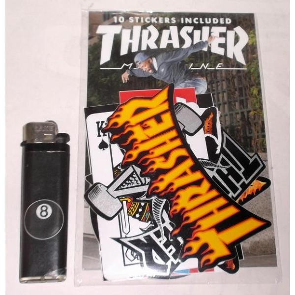 スラッシャー ステッカー Thrasher 10pパック 正規品 雑貨 小物