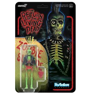 バタリアン パンク ゾンビ フィギュア THE RETURN OF THE LIVING DEAD ReAction Wave 1 Zombie Suicide MOHAWK SUPER7 正規品｜マンブルズ バンドTシャツ 通販