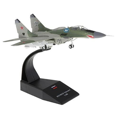 1/100スケール 飛行機模型 ミグ29 航空機 戦闘機 ダイキャスト モデル 装飾 置き コレクシ...