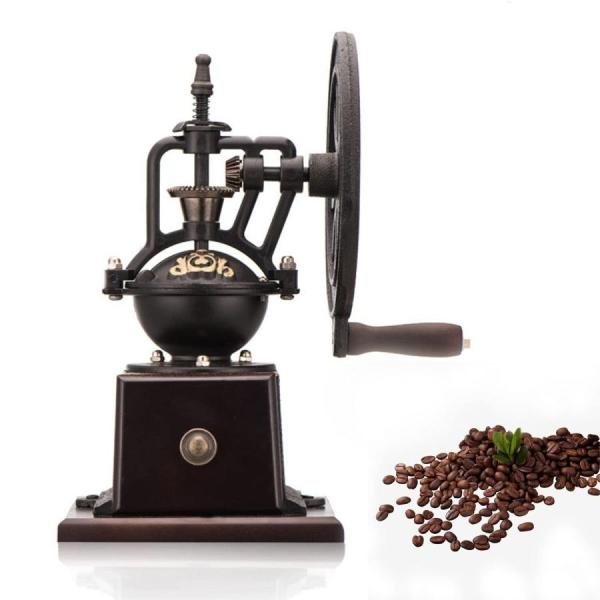 レトロ式コーヒーミル 家庭用手回しミル手作り小型手動ミルコーヒーメーカーは鋳鉄を挽いている 極細挽き...