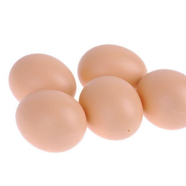 プラスチック製の偽ダミーの卵鶏のレイヤコープケージ人工巣の卵食品サンプルダミーハウスインテリア (1...