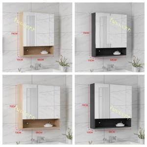 壁掛け 洗面鏡 ドレッサー洗面ミラー 鏡付きキ...の詳細画像3