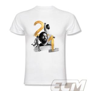 【国内未発売】アンドレア・ピルロ "La notte del Maestro"Ｔシャツ ホワイト【ユベントス/イタリア代表/PIRLO/サッカー】330 ネコポス対応可能｜mundial