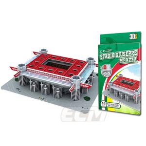 【NAO02】ミニ【国内未発売】ACミラン / インテル サンシーロ　ミニスタジアム 3Dパズル【ac milan/inter milano/セリエＡ/San Siro/サッカー/イブラヒモビッチ/｜mundial