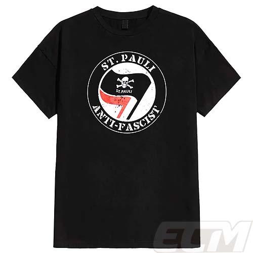 【ECM03】SP0123300【国内未発売】ザンクトパウリ アンチファシスト Ｔシャツ ブラック【...