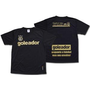 【ゴレアドールNo.1人気アイテム】Goleador G440 プラクティスＴシャツ ブラック x ゴールド(99)【ゴレアドール/フットサル/トレーニング/サッカー】ネコポス対｜mundial