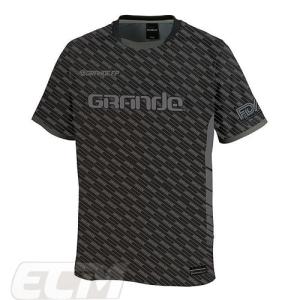 【GRN2019SS】GFPH19010GRANDEFP. バイヤスロゴ プラクティスシャツ ブラックｘグレー【グランデ/サッカー/フットサル/トレーニング】ネコポス対応可能｜mundial