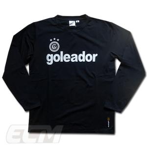 【オススメ】【GOL2021AW】Goleador G2442 スムースクルーネック ロングプラシャツ ブラック【ゴレアドール/フットサル/サッカー/トレーニング/プラクティス】｜mundial