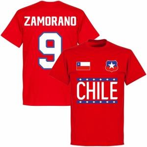 【予約RET06】RE-TAKE チリ代表 Team Ｔシャツ 9番 サモラーノ レッド【サッカー/Zamorano/Chile/ワールドカップ】ネコポス対応可能｜mundial