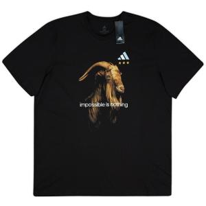【予約ECM32】子供用【国内未発売】アルゼンチン代表 リオネル・メッシ GOAT グラフィック Tシャツ ブラック ジュニアサイズ【argentina/サッカー/ワールドカッ｜mundial