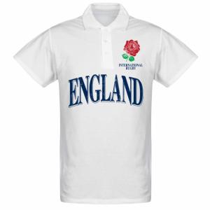 【予約RET11】【国内未発売】RE-TAKE ラグビーイングランド代表 ポロシャツ ホワイト【Rugby/ワールドカップ/Rose/England/POLO】ネコポス対応可能｜mundial