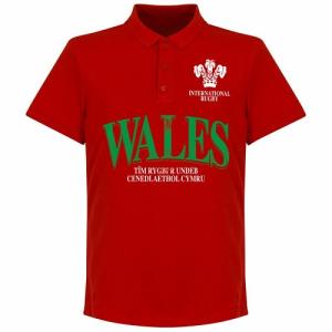 【予約RET11】【国内未発売】RE-TAKE ラグビーウェールズ代表 ポロシャツ レッド【Rugby/ワールドカップ/Wales/POLO】ネコポス対応可能｜mundial