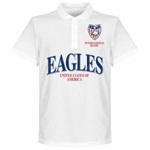 【予約RET11】【国内未発売】RE-TAKE ラグビーアメリカ代表 ポロシャツ ホワイト【Rugby/ワールドカップ/Eaglus/USA/POLO】ネコポス対応可能｜mundial