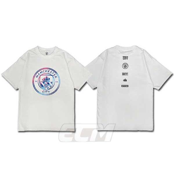 【MAC24】MC1003【国内限定】マンチェスターシティ オフィシャル カラーエンブレムTシャツ ...