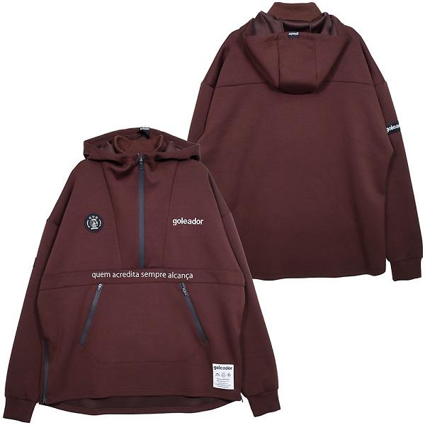 【GOL2024AW】Goleador G2608 ダンボールニットレイヤード ハーフジップジャケッ...