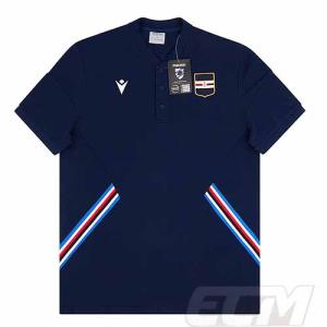 【予約ECM32】【国内未発売】サンプドリア ポロシャツ ネイビー【22-23/Macron/セリエA/サッカー/Sampdoria/POLO】330｜mundial