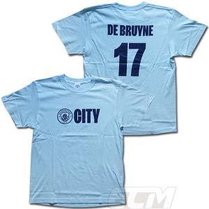 ECM25【国内限定】マンチェスターシティ 公式 CITY Tシャツ スカイ 17番 デ・ブライネ【De Bruyne/サッカー/Manchestr City/プレミアリーグ】ネコポス対応可能｜mundial