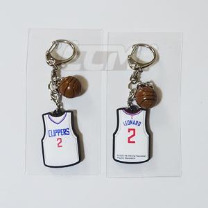 【NBA公認】NBA34472【国内限定】2番 カワイ・レナード ロサンゼルス・クリッパーズ ユニフォーム型 ラバーホルダー 【Clippers/Kawhi Leonard /バスケットボー｜mundial