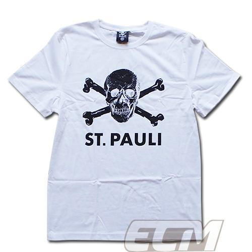 【ECM03】SP011804【国内未発売】ザンクトパウリ ドクロロゴ Ｔシャツ ホワイト【サッカー...
