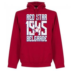 【国内未発売】RE-TAKE Red Star Belgrade 1945 スウェットパーカー レッド【サッカー/レッドスターベオグラード/セルビアリーグ】RET02｜mundial