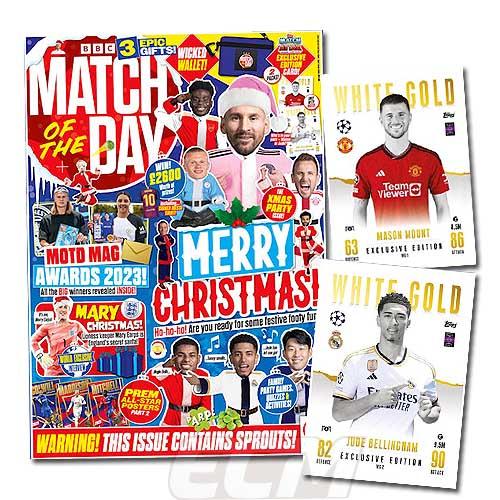 【国内未発売】イングランドサッカー誌 Match Day 2023年12月号 限定サッカーカード2枚...