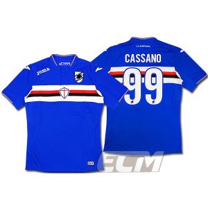 【サッカー サンプドリア】【国内未発売】サンプドリア ホーム 半袖 99番 カッサーノ 825