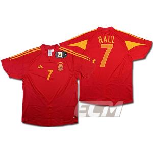 【激レア！】スペイン代表 ホーム 半袖 7番ラウール【サッカー/ワールドカップ/04-06/Raul】お取り寄せ対応可能｜mundial