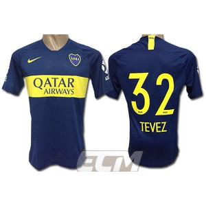 【国内未発売】ボカジュニアーズ ホーム 半袖 32番 テベス【サッカー/18-19/アルゼンチンリーグ/Tevez/BOCA/ユニフォーム】ARG03｜mundial