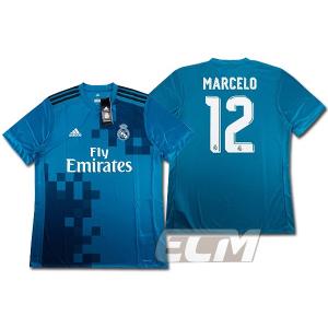 【予約RMD08】レアルマドリード サード　半袖 12番 マルセロ【17-18/サッカー/ユニフォーム/Real Madrid/スペインリーグ】お取り寄せ