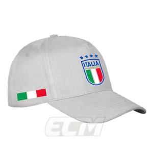 【予約ITA05】FG150【国内未発売】イタリア代表 オフィシャルグッズ クレストキャップ グレー【サッカー/Italia/ユーロ/Worldcup/アズーリ/帽子/CAP】K430｜mundial