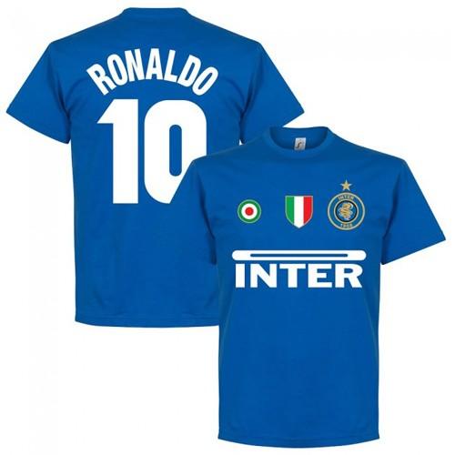 【予約RET06】ブルーR10RE-TAKE インテル Team Ｔシャツ 10番 ロナウド ブルー...