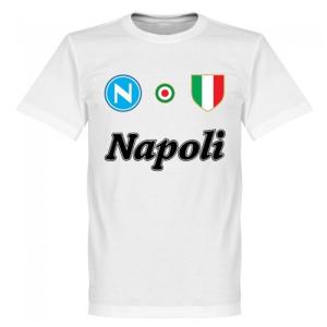 【予約RET06】RE-TAKE ナポリ Team Ｔシャツ  ホワイト【サッカー/Napoli/セリエＡ】ネコポス対応可能｜mundial