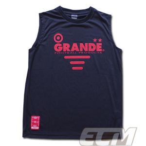 【SALE30%OFF】【GS018】GRANDE インナーシャツ ブラック x レッド【グランデ/サッカー/フットサル/サポーター/トレーニング】GRN2014SS ネコポス対応可能｜mundial